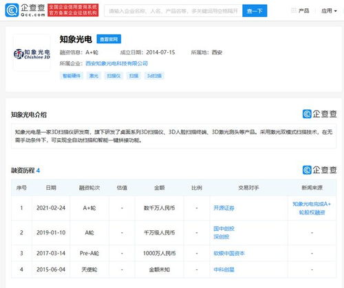 知象光電獲數千萬元A輪投資，開源證券加碼計算機軟硬件賽道